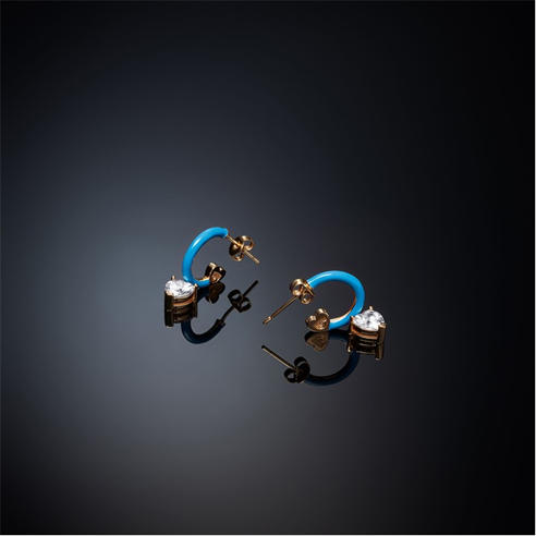 Chiara Ferragni - Women's Classic Contemporary Round Hoop Earrings