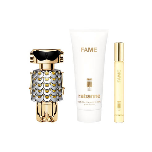 Rabanne - Set Rabanne Fame Eau de Parfum 50 ml + Perfumed body lotion 100 ml + Fame Eau de Parfum 10 ml