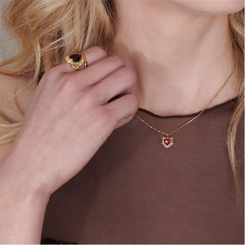 RACHEL JACKSON LONDON - Womens Jan Birth Pendant Necklace
