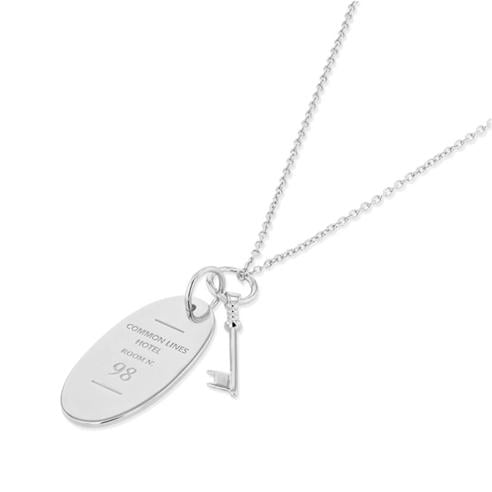 COMMON LINES - Hotel Silver Pendant Necklace