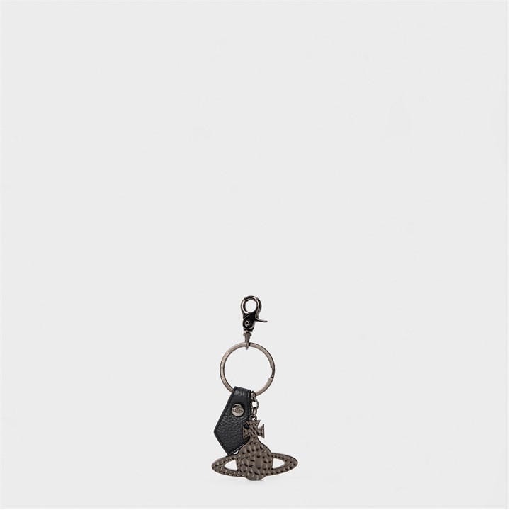 Vivienne Westwood Men's Silver Hammered Orb Key Ring