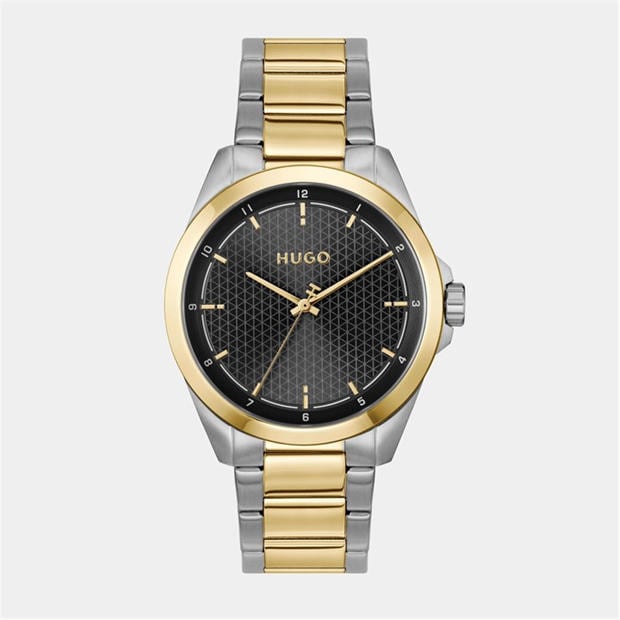 Green/Silver - Hugo - Gents HUGO #SEAM Bracelet Watch