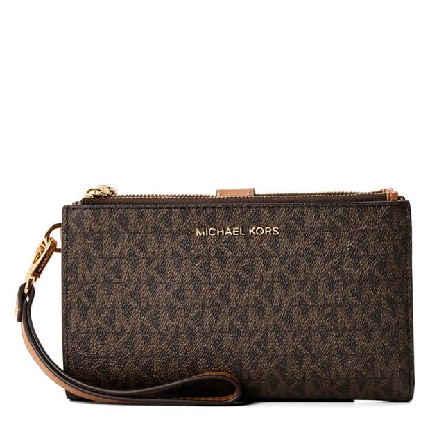 VANILLA* - MICHAEL Michael Kors - Women's Double Zip Wristlet Wallet on Chain