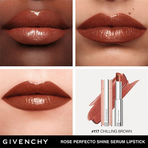 GIVENCHY - Givenchy Rose Perfecto Shine Serum Lipstick