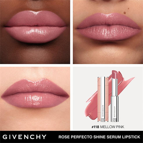 GIVENCHY - Givenchy Rose Perfecto Shine Serum Lipstick