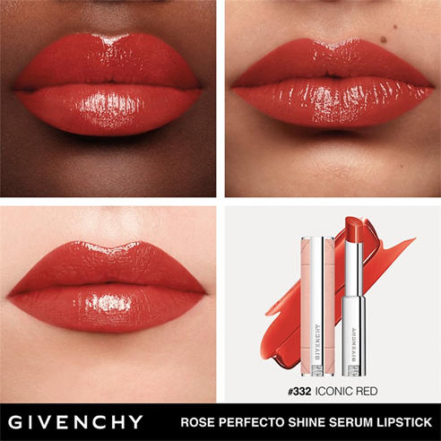GIVENCHY - Givenchy Rose Perfecto Shine Serum Lipstick