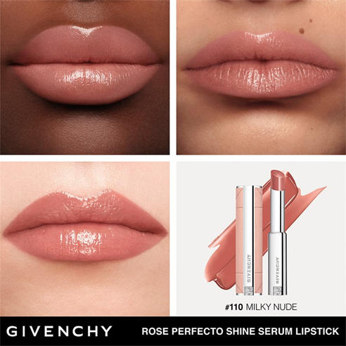 GIVENCHY - Givenchy Rose Perfecto Shine Serum Lipstick