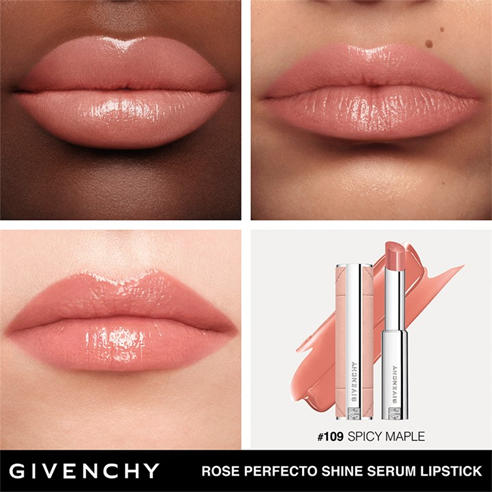 GIVENCHY - Givenchy Rose Perfecto Shine Serum Lipstick
