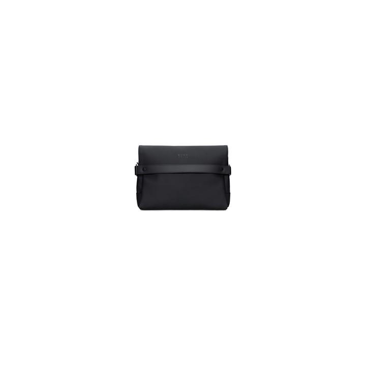 Rains Unisex Black Otg Wash Bag