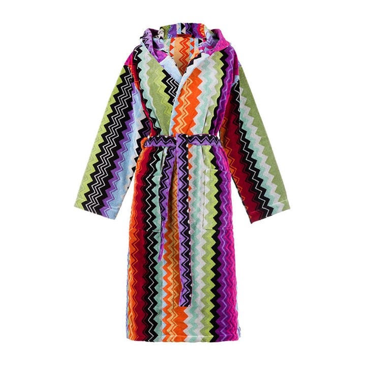 Missoni Home Collection Unisex Multi Giacomo Hooded Bathrobe Small