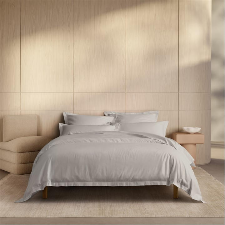 Sheridan Unisex Grey 1000Tc Cotton Sateen Duvet Cover King