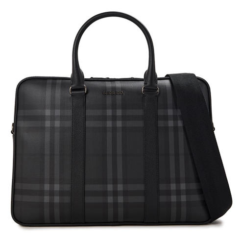BURBERRY - Men's Check Briefcase