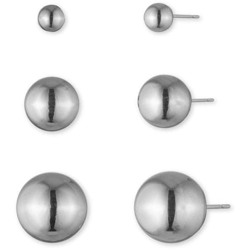 LAUREN RALPH LAUREN - Metal Ball Earring Trio Set