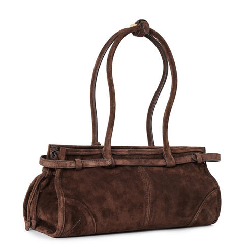 PRADA - Bonnie Medium Suede Handbag