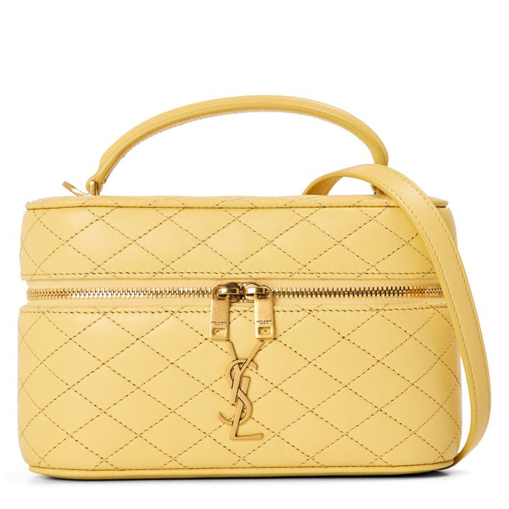 Saint Laurent Women's Yellow Gabby Vanity Bag