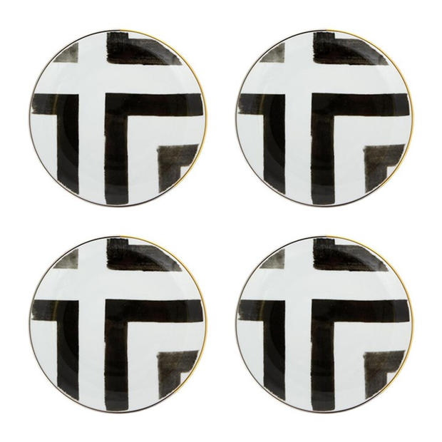 Christian Lacroix Sol Y Sombra Bread and Butter Plate - Set of 4,All Products : American Fashion Style Bags On Sale