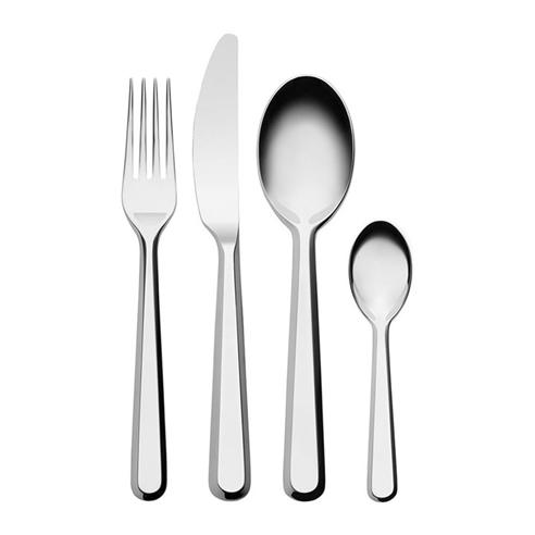 Amici 24-Piece Cutlery Set - 18/10 Stainless Steel Tableware For 6 People By BIG-GAME