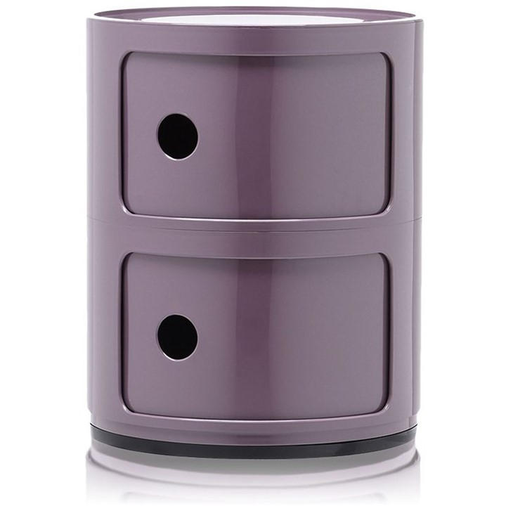 Kartell Unisex Purple Componibili Storage Unit Medium