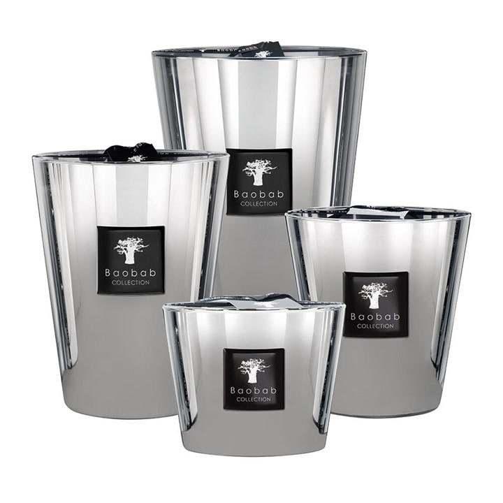 Baobab Collection Unisex Grey Platinum Scented Candle