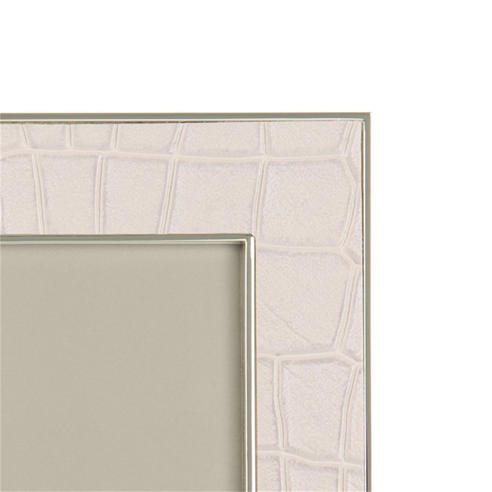 Addison Ross - AddisonRoss Cream Faux Croc Photo Frame