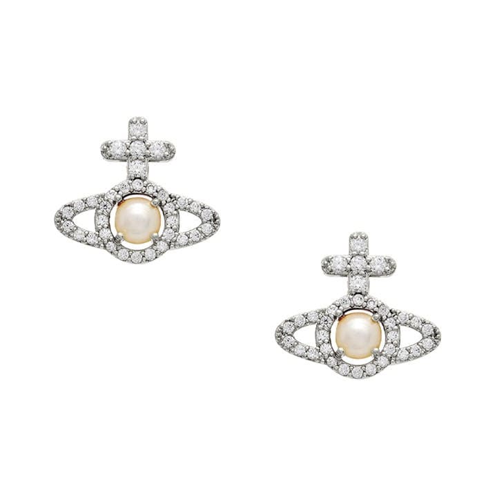 Vivienne Westwood Women's Silver Orb Olympia Earrings