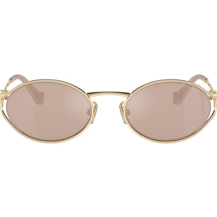 Miu Miu Women's Gold Logo Sunglasses