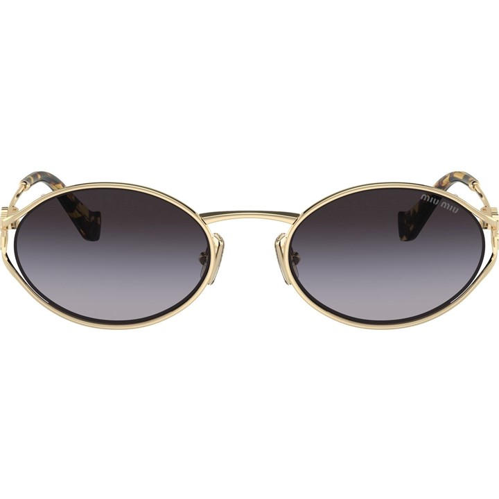 Miu Miu Women's Gold Logo Sunglasses