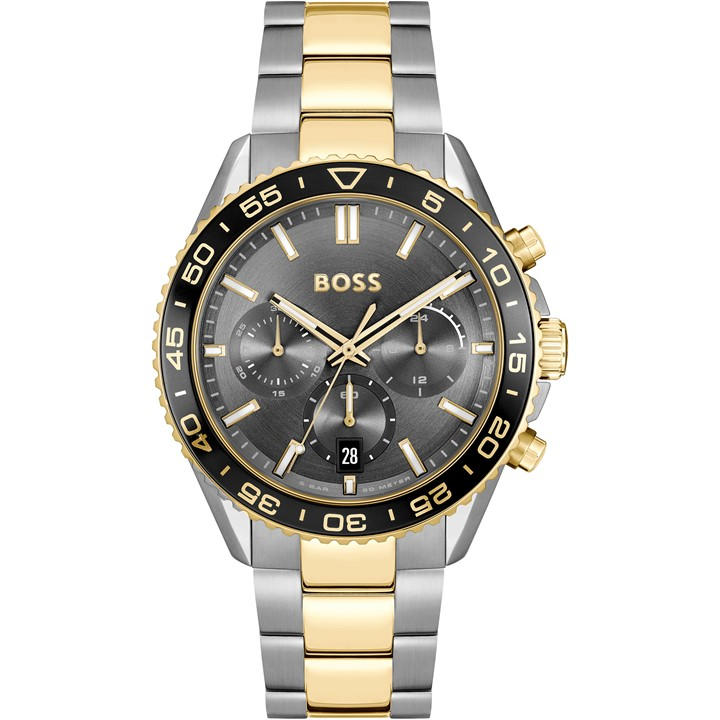 Boss Men's Silver Gents Runner Chronograph Watch