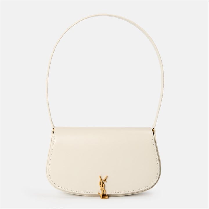 Saint Laurent Women's White Demi Lune Hobo Bags