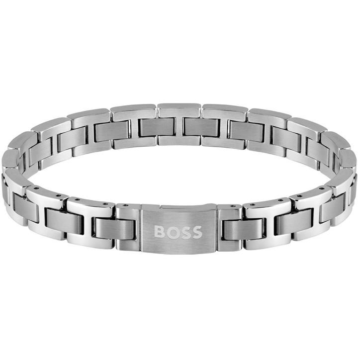Boss Men's Silver Gents Metal Link Essentials Bracelet