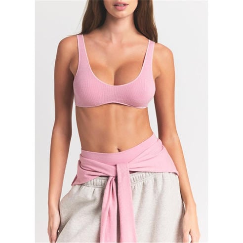 SKIMS - Women's Ribbed Wool Scoop-Neck Bralette