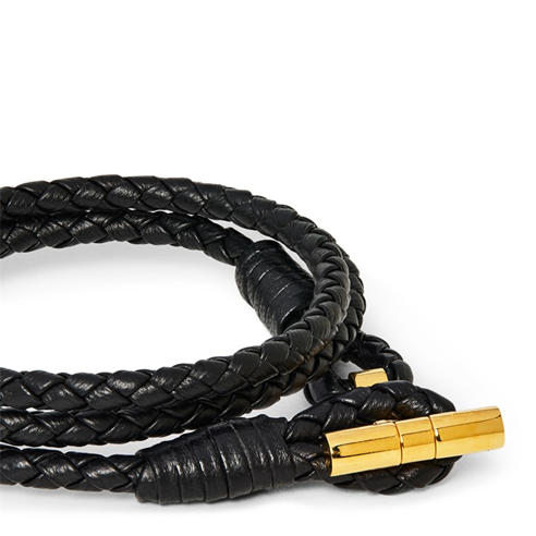 Tom Ford - Men's Braided Leather Wrap Bracelet