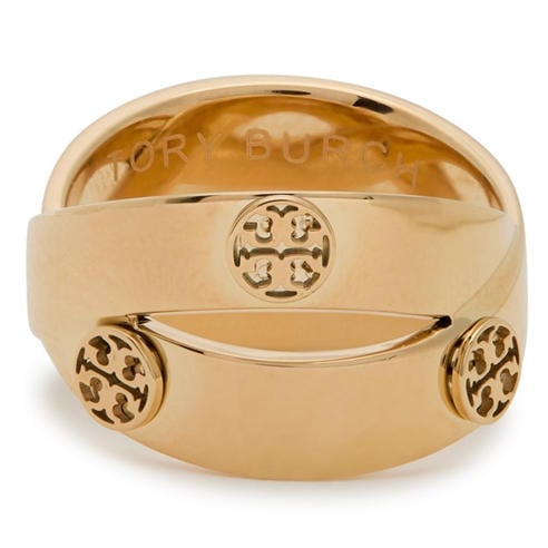Tory Burch - Women's Icon Double Stainless Steel Band Ring