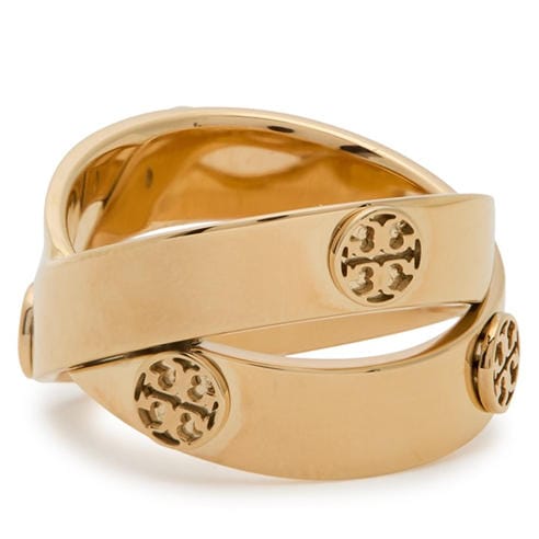 Tory Burch - Women's Icon Double Stainless Steel Band Ring