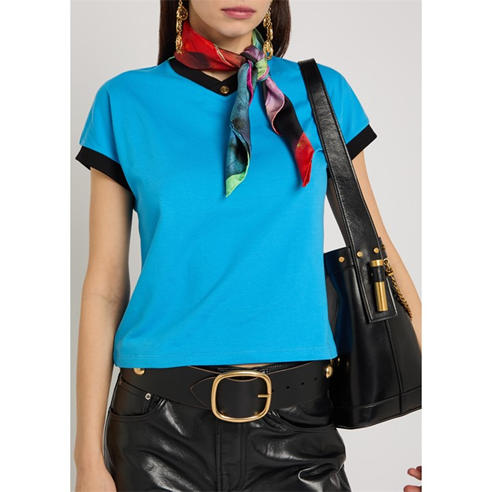 Versace - FOULARD 70X70 SILK TWILL PARTY