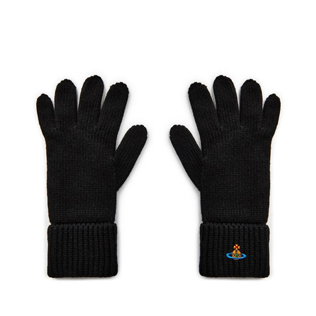 VIVIENNE WESTWOOD Orb Knitted Gloves,Specials : American Fashion Style Bags On Sale