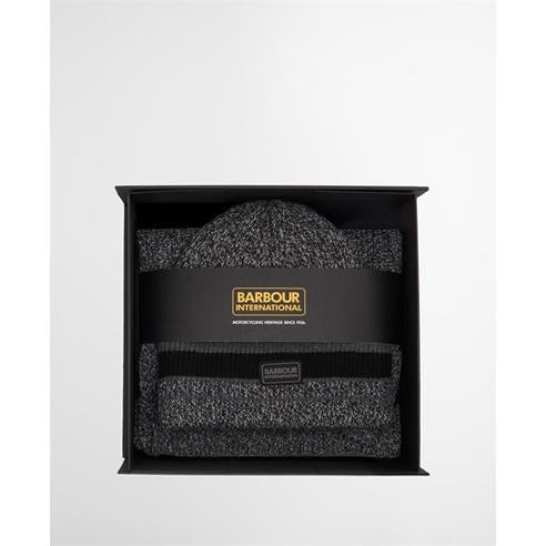 Barbour International - Boston Beanie & Scarf Gift Set