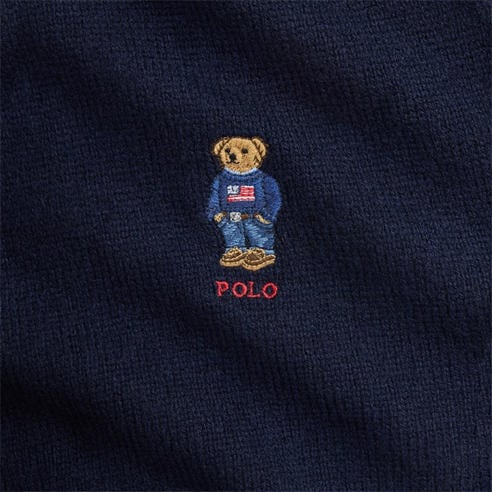 Polo Ralph Lauren - Wool Blend Bear Scarf and Beanie Gift Box Winter Set