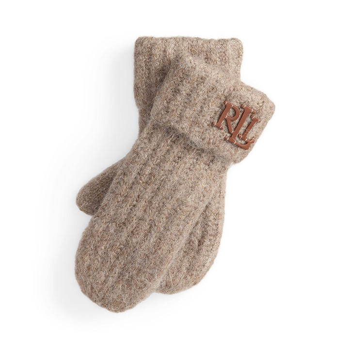 Lauren By Ralph Lauren Women's Beige Gloves - M