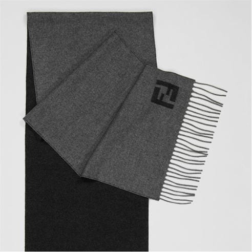 FENDI - Mens FF Wool and Cashmere Scarf