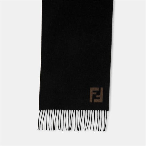 FENDI - Mens FF Wool and Cashmere Scarf
