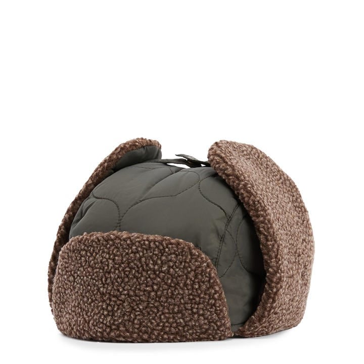 Barbour Men's Green Sandbay Quilted Trapper Hat