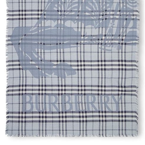 BURBERRY - Burb Gauze Scarf Ld63