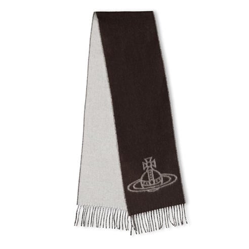 VIVIENNE WESTWOOD - Logo-Embroidered Wool Scarf