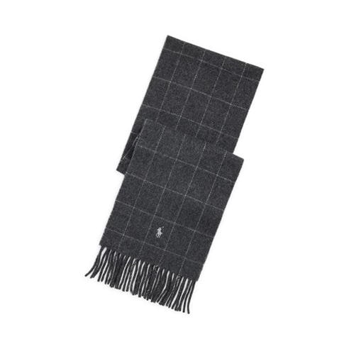 Polo Ralph Lauren - Windowpane Plaid Wool Blend Scarf