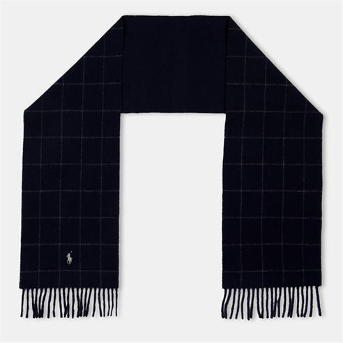 Polo Ralph Lauren - Windowpane Plaid Wool Blend Scarf