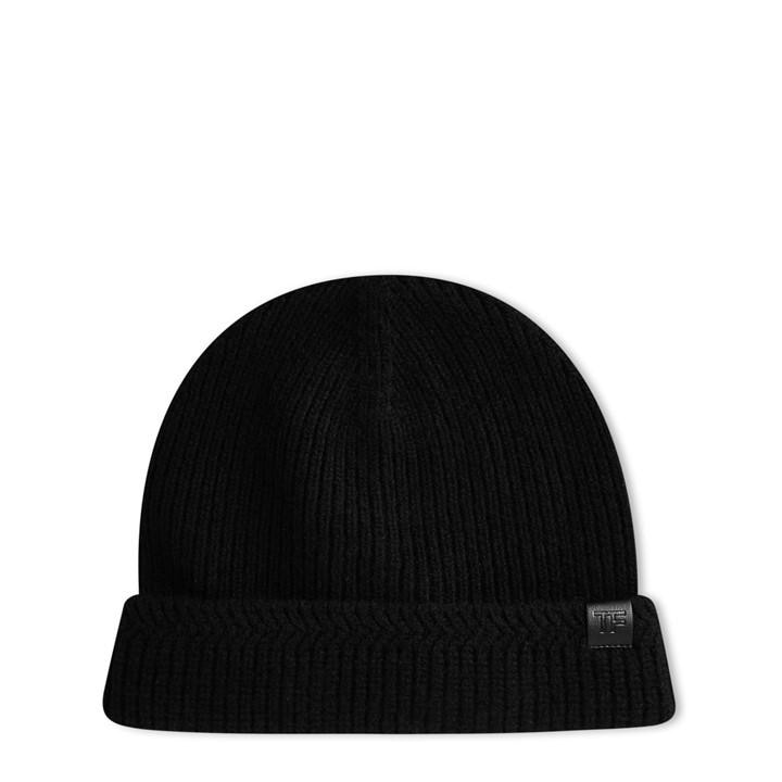 TOM FORD Logo Beanie – Black TOM FORD Logo Beanie – Black
