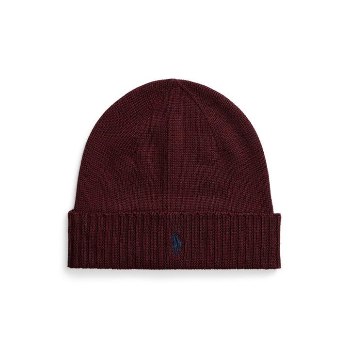 Polo Ralph Lauren Men's Red Pony Merino Wool Beanie