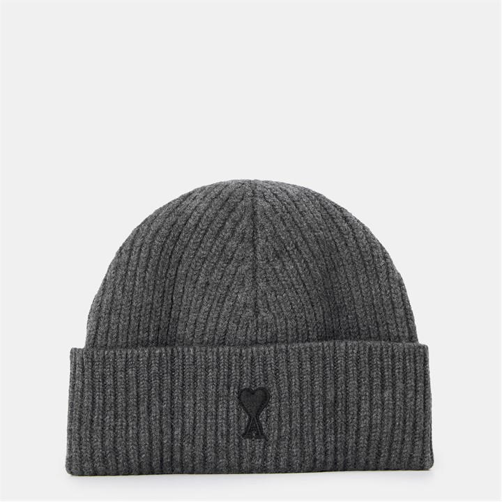 AMI PARIS Ami Felted Beanie Sn61 – Grey