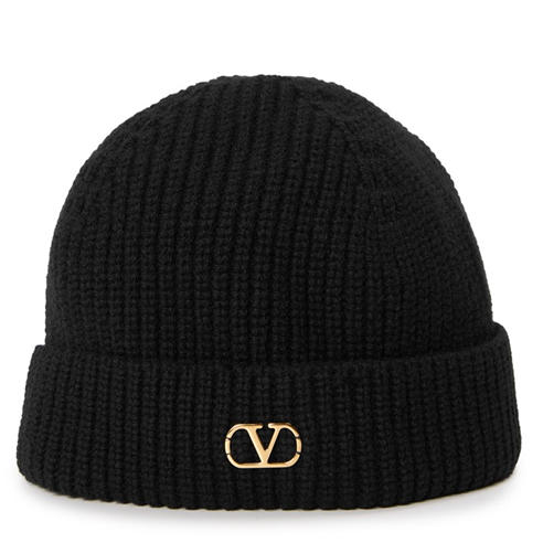 VALENTINO GARAVANI - Val Knitted Beanie Sn64